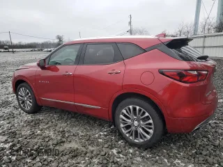 2020 Chevrolet Blazer Premier with VIN 3GNKBLRS2LS559871, listed as a Copart auction lot 44188845 with 27,200 mi miles and Salvage title. Bid and sale history available at DreamBid. Image 2.