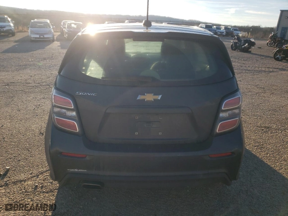 2020 Chevrolet Sonic LT with VIN 1G1JG6SB0L4117942, listed as a Copart auction lot 45211285 with NaN miles and Salvage Title. Bid and sale history available at carsss.com. Image 6.