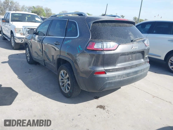 2019 Jeep Cherokee Latitude Plus with VIN 1C4PJLLB0KD382309, listed as a IAAI auction lot 41812968 with 144,368 mi miles. Bid and sale history available at carsss.com. Image 3.