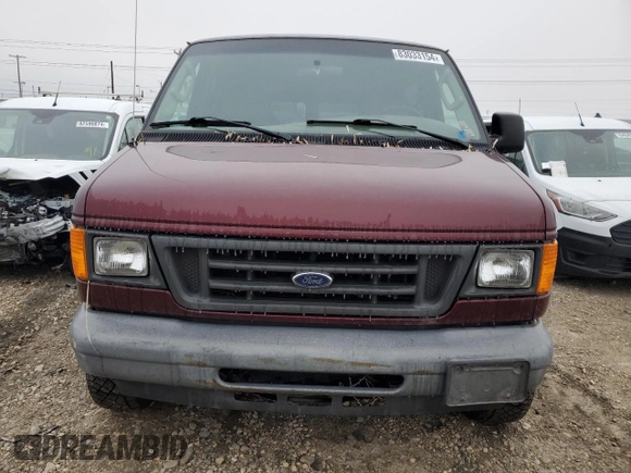 2004 Ford Econoline Passenger XL with VIN 1FMRE11W84HB06796, listed as a Copart auction lot 83033154 with 293,570 mi miles and Salvage Title. Bid and sale history available at DreamBid. Image 5.