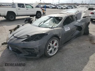 2023 Chevrolet Corvette 3LT z VIN 1G1YC2D48P5118161, wystawiony jako Copart lot #54456055 z przebiegiem Nie podano mil oraz Szkoda całkowita • Salvage title. Historia ofert i sprzedaży dostępna na DreamBid. Obrazek 1.
