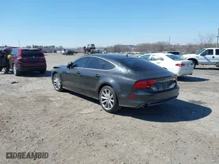 2012 Audi A7 3.0 Prestige with VIN WAU2GAFC7CN101018, listed as a IAAI auction lot 41753827 with 143,740 mi miles. Bid and sale history available at carsss.com. Image 3.