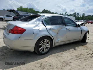 2012 Infiniti G25 Journey with VIN JN1DV6AP5CM701117, listed as a Copart auction lot 60403355 with 168,573 mi miles and Salvage title. Bid and sale history available at DreamBid. Image 3.