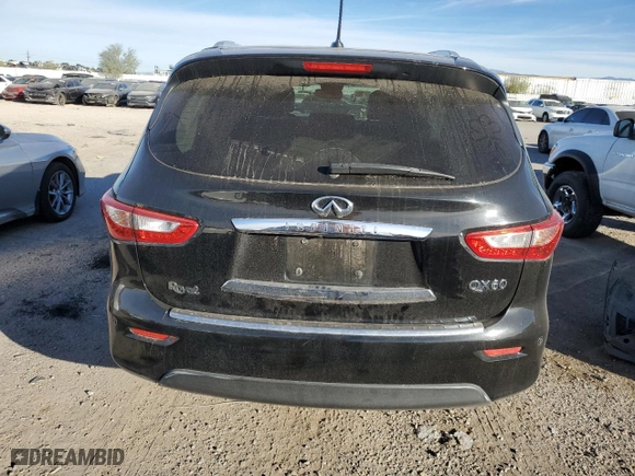 2015 Infiniti QX60 with VIN 5N1AL0MN3FC525798, listed as a Copart auction lot 80503894 with 168,478 mi miles and Salvage Title. Bid and sale history available at carsss.com. Image 6.