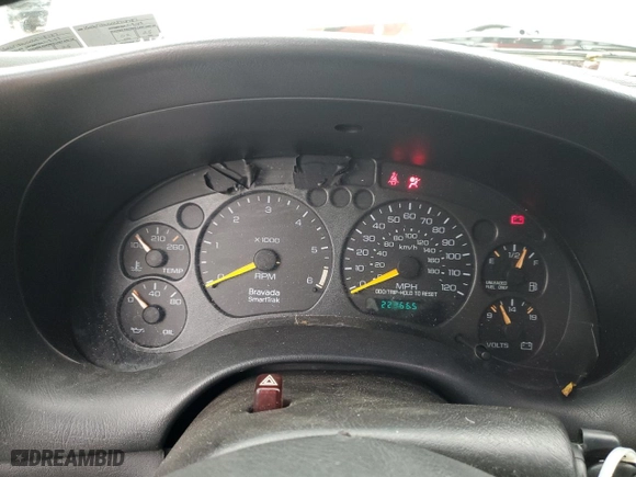 1999 Oldsmobile Bravada with VIN 1GHDT13W6X2718787, listed as a Copart auction lot 78848404 with NaN miles and Salvage Title. Bid and sale history available at carsss.com. Image 9.