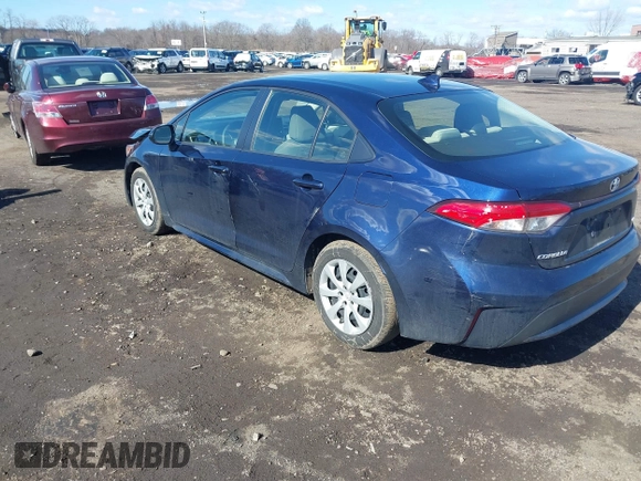 2021 Toyota Corolla LE with VIN JTDEPMAE7MJ150092, listed as a IAAI auction lot 41744119 with 82,203 mi miles and . Bid and sale history available at DreamBid. Image 3.