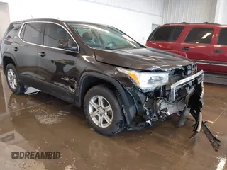 2018 GMC Acadia SLE with VIN 1GKKNKLA4JZ121559, listed as a IAAI auction lot 41379621 with 102,098 mi miles. Bid and sale history available at carsss.com. Image 1.