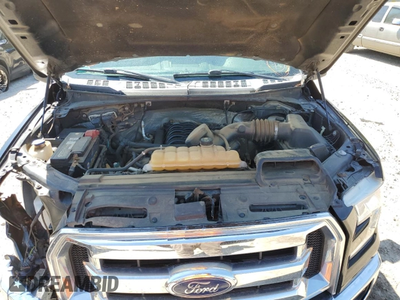 2017 Ford F-150 XL with VIN 1FTEW1EF4HFB11182, listed as a Copart auction lot 50622235 with 155,165 mi miles and Salvage Title. Bid and sale history available at carsss.com. Image 11.