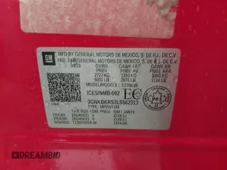2020 Chevrolet Blazer RS z VIN 3GNKBKRS3LS582313, wystawiony jako IAAI lot #41667611 z przebiegiem 47 059 mil mil oraz . Historia ofert i sprzedaży dostępna na DreamBid. Obrazek 9.