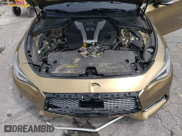 2017 Infiniti Q60 Red Sport 400 with VIN JN1FV7EK4HM610568, listed as a Copart auction lot 68571684 with 37,121 mi miles and Salvage Title. Bid and sale history available at carsss.com. Image 11.
