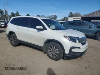 2021 Honda Pilot EX-L with VIN 5FNYF5H53MB037341, listed as a Copart auction lot 47585325 with 80,992 mi miles and Salvage Title. Bid and sale history available at DreamBid. Image 4.