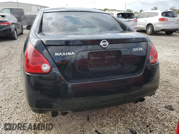 2006 Nissan Maxima 3.5 SE with VIN 1N4BA41E86C859857, listed as a Copart auction lot 76907434 with 0 mi miles and Non Repairable. Bid and sale history available at carsss.com. Image 6.