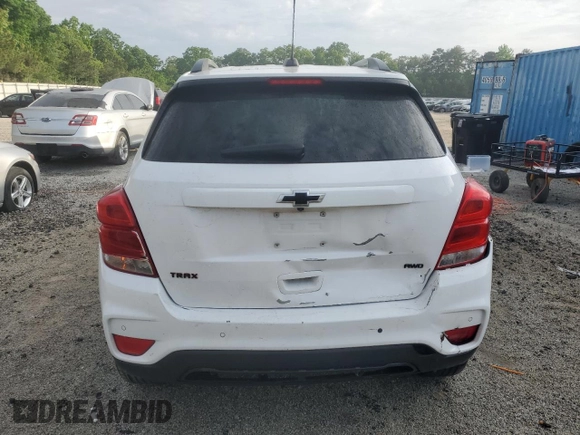 2020 Chevrolet Trax LT with VIN 3GNCJPSB8LL209616, listed as a Copart auction lot 54058425 with 121,011 mi miles and Clean Title. Bid and sale history available at carsss.com. Image 6.