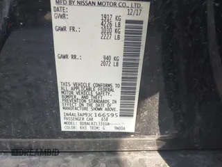 2018 Nissan Altima SR with VIN 1N4AL3AP9JC166595, listed as a IAAI auction lot 42138175 with 98,377 mi miles and . Bid and sale history available at carsss.com. Image 9.