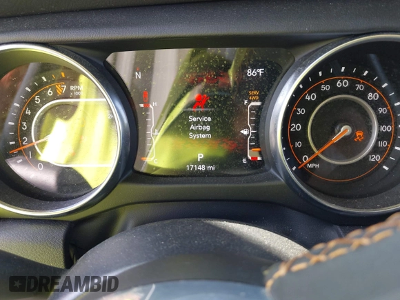 2022 Jeep Gladiator High Altitude with VIN 1C6HJTFG6NL152173, listed as a IAAI auction lot 42524638 with 17,148 mi miles and . Bid and sale history available at DreamBid. Image 7.