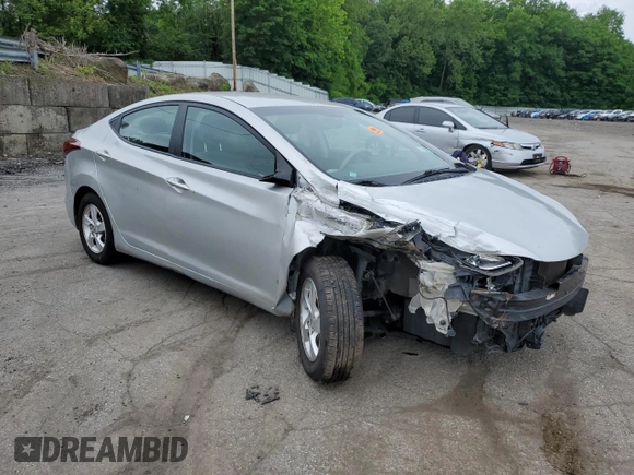 2015 Hyundai Elantra SE with VIN 5NPDH4AEXFH566691, listed as a Copart auction lot 61239075 with 165,317 mi miles and Salvage title. Bid and sale history available at DreamBid. Image 4.