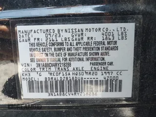 2024 Nissan Sentra SV with VIN 3N1AB8CV4RY218288, listed as a IAAI auction lot 42503963 with 49,572 mi miles and . Bid and sale history available at DreamBid. Image 9.