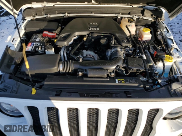 2020 Jeep Wrangler Unlimited Sport Altitude with VIN 1C4HJXDG0LW201057, listed as a Copart auction lot 86250234 with 38,237 mi miles and Salvage title. Bid and sale history available at DreamBid. Image 12.