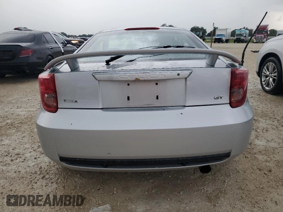 2003 Toyota Celica GT with VIN JTDDR32T830148966, listed as a Copart auction lot 74337434 with 0 mi miles and Salvage Title. Bid and sale history available at carsss.com. Image 6.