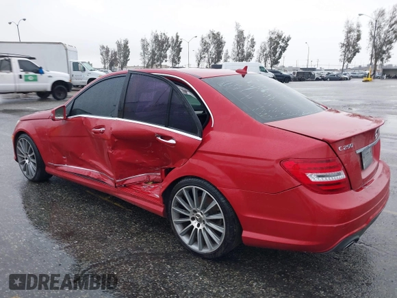 2013 Mercedes-Benz C 250 Sport with VIN WDDGF4HBXDR284643, listed as a IAAI auction lot 41517874 with 74,023 mi miles and . Bid and sale history available at carsss.com. Image 3.