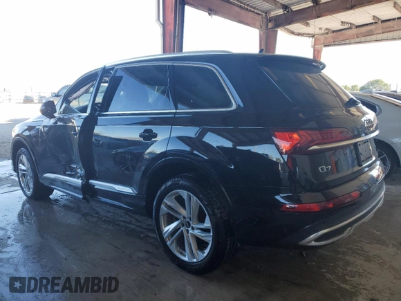 2022 Audi Q7 Premium z VIN WA1AXBF71ND021921, wystawiony jako Copart lot #86780594 z przebiegiem 10 653 mil mil oraz Szkoda całkowita • Salvage title. Historia ofert i sprzedaży dostępna na DreamBid. Obrazek 2.