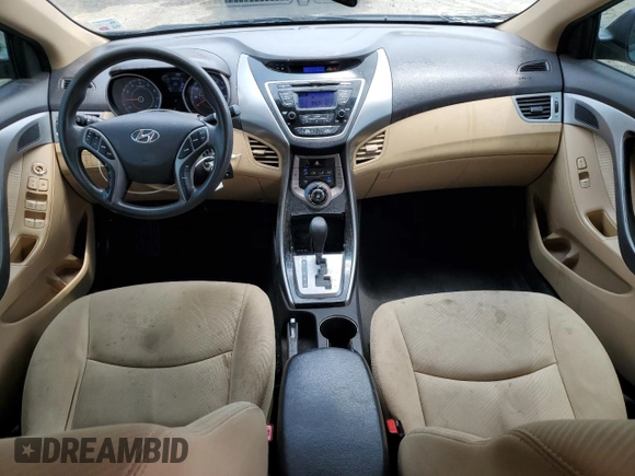 2013 Hyundai Elantra GLS with VIN KMHDH4AE5DU753769, listed as a Copart auction lot 58763055 with 108,331 mi miles and Salvage title. Bid and sale history available at DreamBid. Image 8.