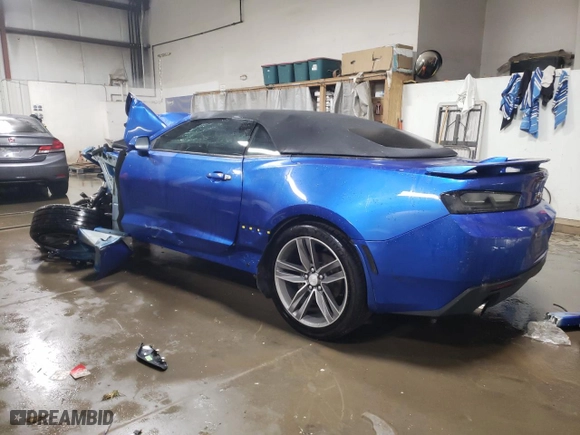 2017 Chevrolet Camaro 2LT with VIN 1G1FD3DX1H0124239, listed as a Copart auction lot 84749254 with 0 mi miles and Non Repairable. Bid and sale history available at carsss.com. Image 2.