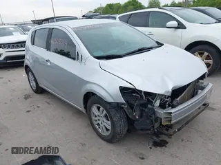 2016 Chevrolet Sonic LT with VIN 1G1JC6SH9G4143249, listed as a IAAI auction lot 42308014 with 122,572 mi miles and . Bid and sale history available at DreamBid. Image 1.