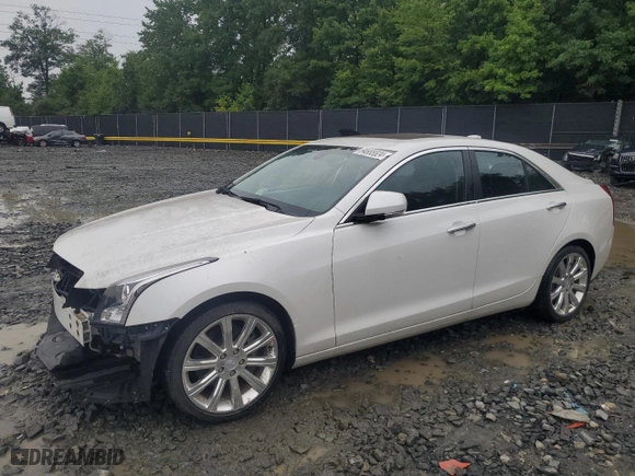 2016 Cadillac ATS Sedan Luxury Collection AWD with VIN 1G6AH5RX3G0110791, listed as a Copart auction lot 64685524 with 38,358 mi miles and Salvage Title. Bid and sale history available at carsss.com. Image 1.