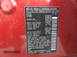 2016 Nissan Rogue SV with VIN KNMAT2MTXGP630315, listed as a Copart auction lot 44406575 with 99,976 mi miles and Salvage Title. Bid and sale history available at DreamBid. Image 16.