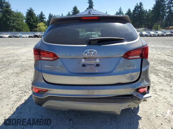 2018 Hyundai Santa Fe 2.4L with VIN 5NMZUDLB7JH106169, listed as a Copart auction lot 64465735 with 21,564 mi miles and Salvage title. Bid and sale history available at DreamBid. Image 6.