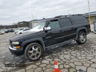 2002 Chevrolet Suburban Z71 with VIN 3GNFK16Z72G295734, listed as a Copart auction lot 45763225 with 197,205 mi miles and Salvage Title. Bid and sale history available at carsss.com. Image 1.