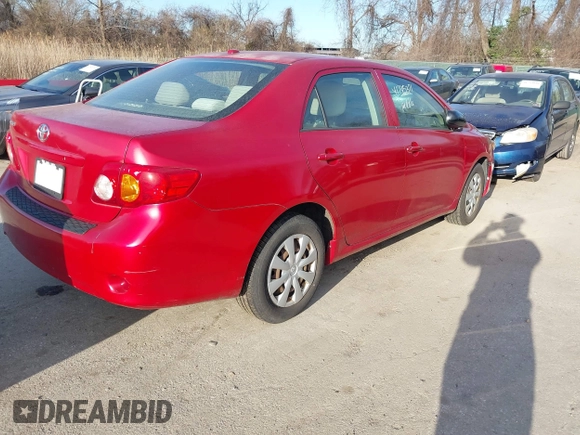 2009 Toyota Corolla with VIN 2T1BU40E29C088603, listed as a IAAI auction lot 41745371 with 189,517 mi miles. Bid and sale history available at carsss.com. Image 4.