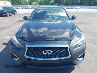 2018 Infiniti Q50 Red Sport 400 with VIN JN1FV7APXJM461106, listed as a IAAI auction lot 42347610 with 40,464 mi miles and . Bid and sale history available at DreamBid. Image 12.