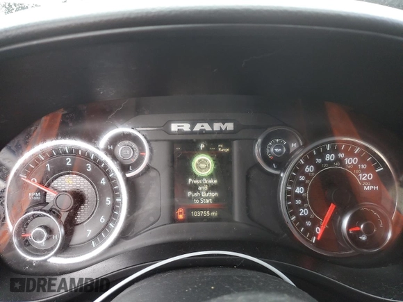 2019 Ram 1500 Big Horn/Lone Star with VIN 1C6RRFFG6KN646726, listed as a Copart auction lot 41802655 with 103,755 mi miles and Salvage Title. Bid and sale history available at carsss.com. Image 9.
