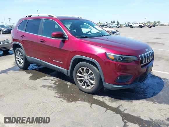 2019 Jeep Cherokee Latitude Plus with VIN 1C4PJLLX6KD346524, listed as a IAAI auction lot 42104323 with 28,223 mi miles and . Bid and sale history available at DreamBid. Image 1.
