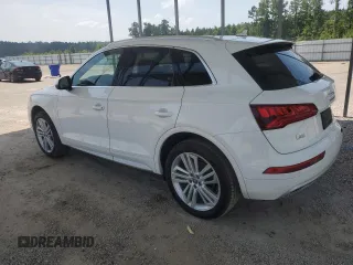 2018 Audi Q5 Premium Plus with VIN WA1BNAFY0J2153930, listed as a Copart auction lot 61966275 with 75,720 mi miles and Salvage title. Bid and sale history available at DreamBid. Image 2.