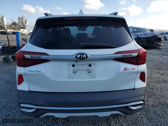 2021 Kia Seltos S with VIN KNDEUCA27M7084522, listed as a Copart auction lot 49010665 with NaN miles and Salvage Title. Bid and sale history available at carsss.com. Image 6.