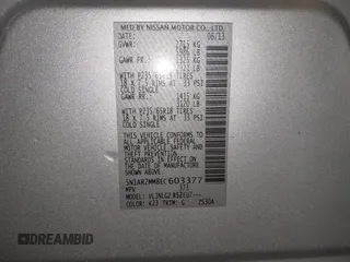2014 Nissan Pathfinder S with VIN 5N1AR2MM8EC603377, listed as a IAAI auction lot 42259958 with 95,626 mi miles and . Bid and sale history available at DreamBid. Image 9.