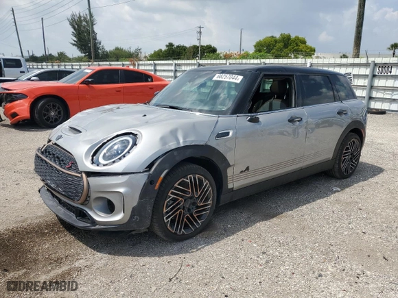 2024 MINI Clubman Cooper S with VIN WMWXJ1C01R2V12216, listed as a Copart auction lot 68257044 with 7,339 mi miles and Salvage Title. Bid and sale history available at carsss.com. Image 1.