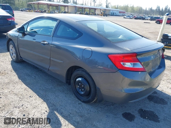 2013 Honda Civic Cpe LX with VIN 2HGFG3B5XDH502386, listed as a IAAI auction lot 42068372 with 204,360 mi miles. Bid and sale history available at carsss.com. Image 3.