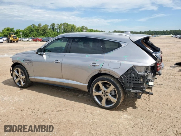 2023 Genesis GV80 z VIN KMUHBDSB8PU111494, wystawiony jako Copart lot #59970645 z przebiegiem 21 724 mil mil oraz Szkoda całkowita • Salvage title. Historia ofert i sprzedaży dostępna na DreamBid. Obrazek 2.