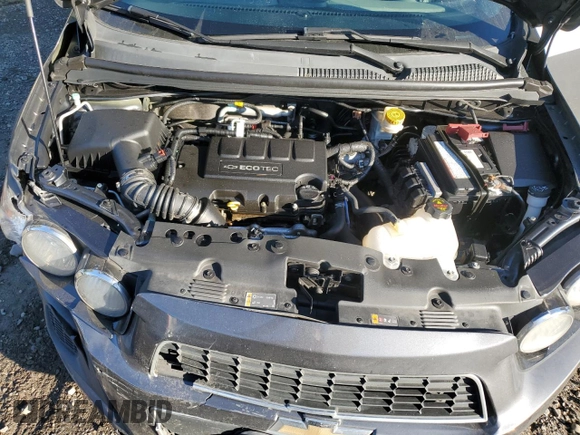 2013 Chevrolet Sonic LT with VIN 1G1JC6SB7D4183871, listed as a Copart auction lot 42805645 with 128,073 mi miles and Salvage Title. Bid and sale history available at carsss.com. Image 12.