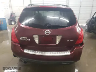 2007 Nissan Murano S with VIN JN8AZ08W87W618102, listed as a Copart auction lot 77898514 with 128,790 mi miles and Salvage Title. Bid and sale history available at carsss.com. Image 6.
