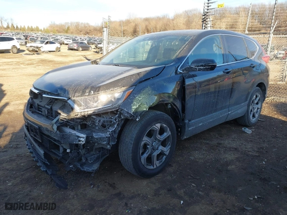 2019 Honda CR-V EX with VIN 5J6RW2H55KL033427, listed as a IAAI auction lot 41446877 with 35,510 mi miles. Bid and sale history available at carsss.com. Image 17.