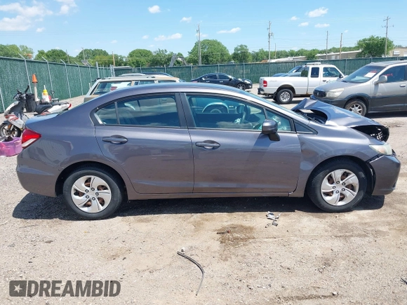 2015 Honda Civic LX with VIN 19XFB2F5XFE097890, listed as a IAAI auction lot 42208857 with 93,964 mi miles and . Bid and sale history available at DreamBid. Image 13.