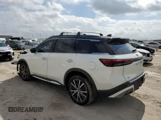 2023 Infiniti QX60 Autograph with VIN 5N1DL1HU4PC368286, listed as a Copart auction lot 44246645 with 32,467 mi miles and Salvage title. Bid and sale history available at DreamBid. Image 2.