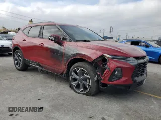 2020 Chevrolet Blazer RS with VIN 3GNKBERS6LS586163, listed as a Copart auction lot 56424945 with 68,820 mi miles and Salvage title. Bid and sale history available at DreamBid. Image 4.