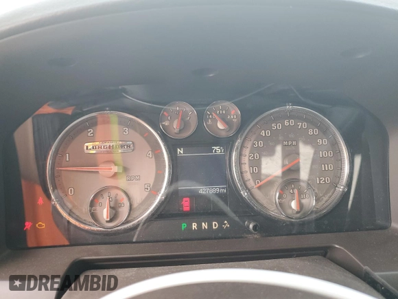 2012 Ram 2500 Laramie Longhorn with VIN 3C6UD5GL7CG301830, listed as a Copart auction lot 81342604 with 427,889 mi miles and Salvage Title. Bid and sale history available at carsss.com. Image 9.