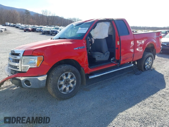 2013 Ford F-150 XL with VIN 1FTFX1ET2DFD66365, listed as a IAAI auction lot 41826360 with 136,600 mi miles. Bid and sale history available at carsss.com. Image 2.